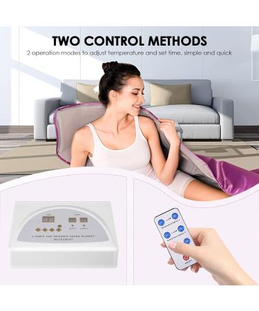 Buy HlieeeoSfcn Infrared Sauna Corner: 2-Zone Portable Heating Blanket with Remote Control | Professional Detox Therapy | International Shipping Available - Buy Online on SooperMarket.com