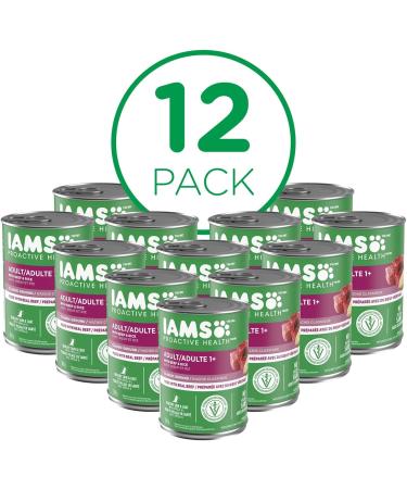 IAMS Proactive Health Wet Dog Food Adult Beef & Rice Classic Ground 369g Can (12 Pack) Pate Beef & Rice 369 g (Pack of 12) - Buy Online on SooperMarket.com