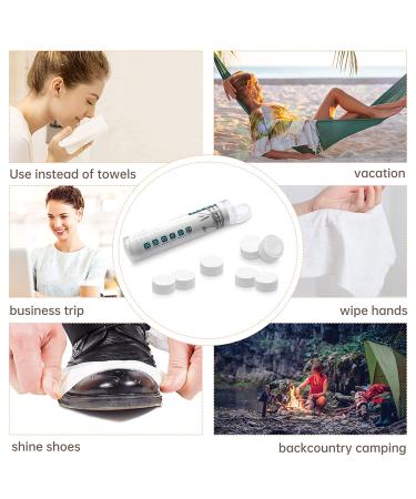 200 Pack Compressed Wipes & Compact Toilet Paper Tablets with Cases | Travel, Home & Outdoor Activities Daily Use - Buy Online on SooperMarket.com