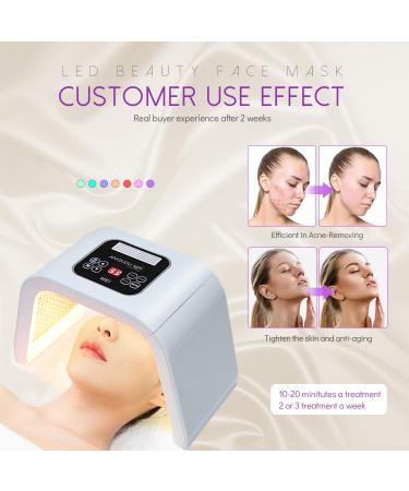 YIYIBYUS LED Face Mask - 7 Color PDT LED Photon Lamp for Facial Body Therapy - Buy Online on SooperMarket.com