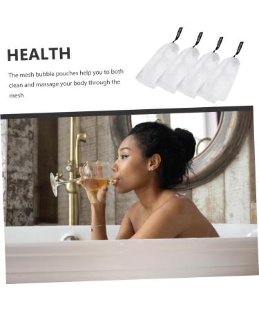 Baluue 40 Pcs Double Layer Foaming Sponge Soap Mesh Holders Soap Receive Bag Soap Mesh Bags Soap Holders or - Buy Online on SooperMarket.com