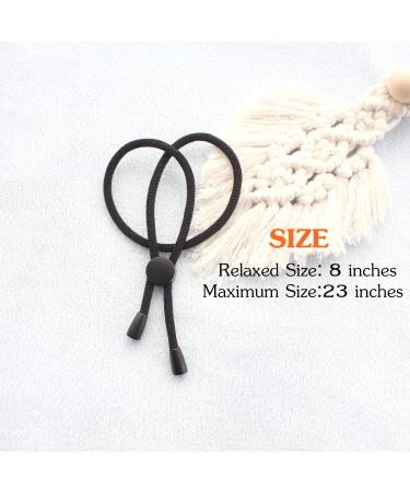 AICILY 5 PCS Adjustable Hair Ties for Thick, Braided, Kinky, Curly Natural Hair - Long Cushioned Hairband for Women - High Elasticity Hair Holder with Round Buckle - Buy Online on SooperMarket.com
