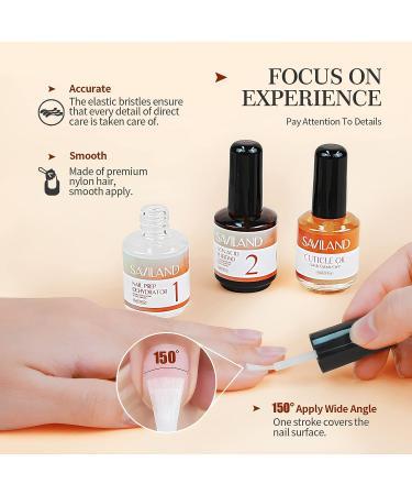 SAVILAND Nail Prep Kit: Dehydrator, Primer & Cuticle Oil Set - 13PCS, Non-Acid PH Bond for Gel Nails - Buy Online on SooperMarket.com