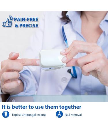 Nail Fungus Treatment Kit - Laser Device for Onychomycosis & Ingrown Toenail - Improves Nail Health with Blue Light - Buy Online on SooperMarket.com
