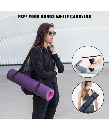 Fibound Yoga Mat Strap Set | 2 Piece Carrying Belt for All Mats | Portable Easy-Use Yoga Shoulder Strap - Buy Online on SooperMarket.com