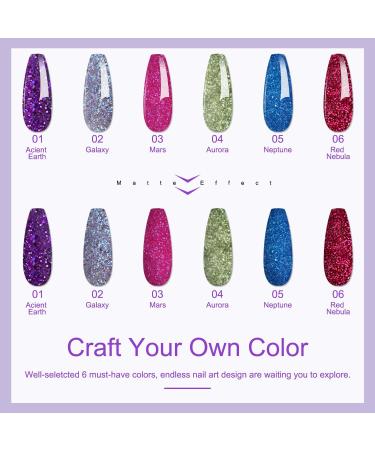 Lavender Violets 14g x 6 Colors Dip Powder White Nude Pink French Nail Art Manicure Large Capacity Dipping Powder Nail Powder Salon Choice J225 - Buy Online on SooperMarket.com