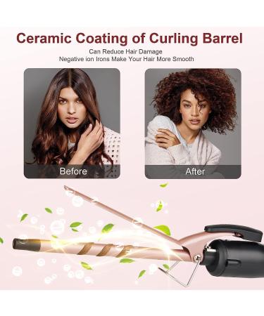 Curling Wand 9MM Thin Curling Iron Tight Curls for All Hair Types Tourmaline Ceramic Barrel 30-Second Heat-Up Long&Short Hair Culer Pro Curling Tongs Black - Buy Online on SooperMarket.com