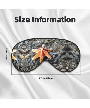 Summer Sea Star Seashell Soft Sleep Eye Mask Female Breathable Eye Patch Perfect for Travel and Relaxation - Buy Online on SooperMarket.com