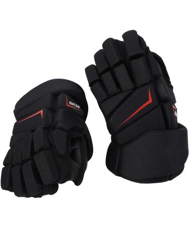 LUQEEG Ice Hockey Gloves - Breathable Lacrosse Gloves with Finger Protection | 10 Inches Nylon & EVA Foam for Players - Buy Online on SooperMarket.com