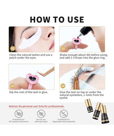 Beauty7 Volume Plus 0.1s Fast Drying Retention 8 WEEKS Eyelash Black Glue Eyelash Extension Glue Individual Lash Extensions Professionals Used Only (10ml) - Buy Online on SooperMarket.com