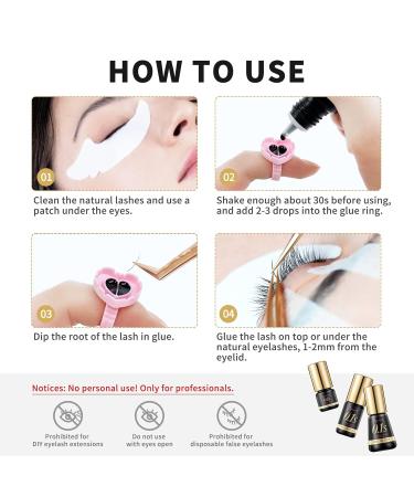 Volume Plus Eyelash Black Glue 0.1 Second Fast Drying for Individual Lash Extensions (5ml) - Buy Online on SooperMarket.com