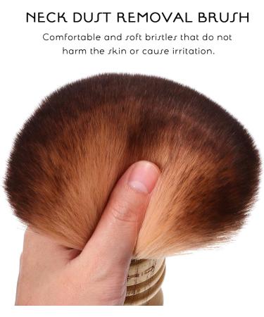 FOMIYES Barber Neck Duster Wooden Handle Hair Sweeping Brush Hair Cut Cleaning Brush Soft Nylon Hair Brush Professional Salon Supply Household Hairdressing Tool - Buy Online on SooperMarket.com