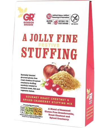 Jolly Fine Festive Gluten Free Gourmet Roast Chestnut & Spiced Cranberry Stuffing Mix