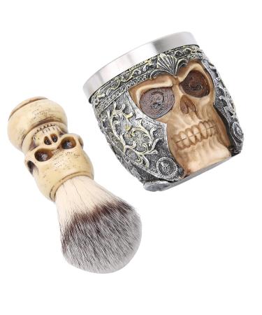 Premium Beard Care Bowl Set - Shaving Foam Bowl & Brush for Rich Creamy Lather | Classic Grooming Essentials - Buy Online on SooperMarket.com
