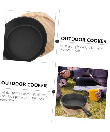 Frying Pan Japanese Frying Pot Outdoor Cooker Breakfast Griddle BBQ Grill Pan Iron Skillet Frying Pan Cooking Utensils Pan Camping Pots Mini Pan Japan (Color : 14cm Size : 24X15.5X3CM) 24X15.5X3CM 14cm - Buy Online on SooperMarket.com