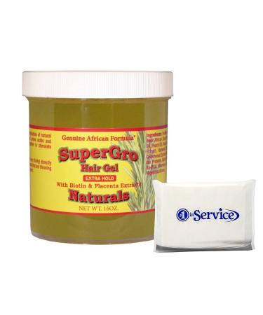 Number 1 In Service African Formulas Super Grow Hair Gel  Loc Gel for Retwist  Natural Hair Styling Gel with Coconut Oil and Essential Hair Growth Serum Oils  for Men and Women 16 Oz Tissue Pack 1 Pack