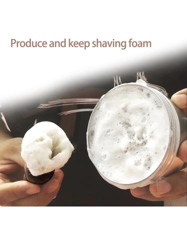 Ankroyu Handmade Razor Brush - Professional Foam Brush for Beard & Hairdressers | Soft Hair Cleansing Brush with Wooden Handle - Buy Online on SooperMarket.com