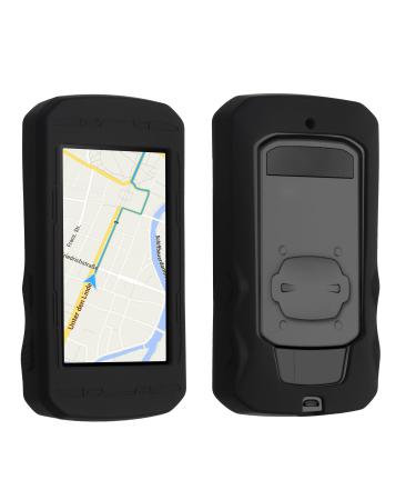 kwmobile case compatible with Bryton Rider 750 - Silicone GPS bicycle case protective cover - in black