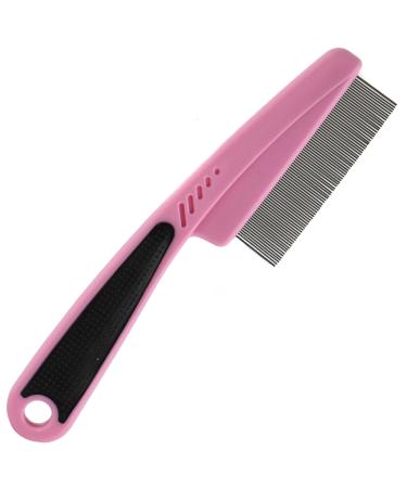 Sabar Pet Touch Fine Flea Pet Comb - Pink