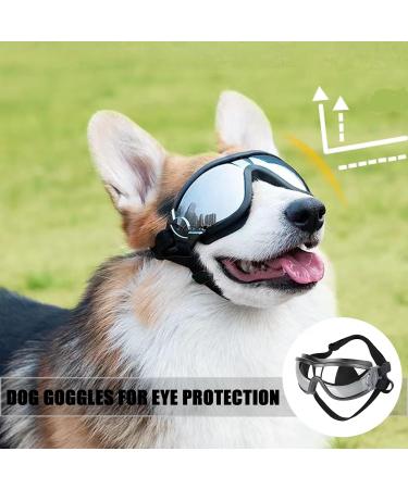 Tsathoggua Dog Goggles Dog Sunglasses with Elastic Strap UV Pet Goggles Protect Dog's Eyes for UV Wind Dust and Fog Medium/Large Breed - Buy Online on SooperMarket.com
