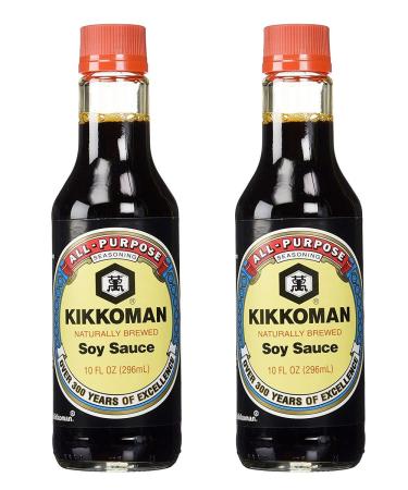 Kikkoman Soy Sauce (10 oz.) - Pack of 2 Soy Sauce 10 Fl Oz (Pack of 2)