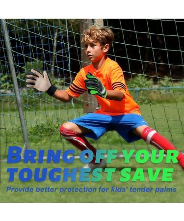 Clbort Children's & Adolescent Football Goalkeeper Gloves - Super Hold Double Protection Portable - Ideal for Young Keepers - Buy Online on SooperMarket.com
