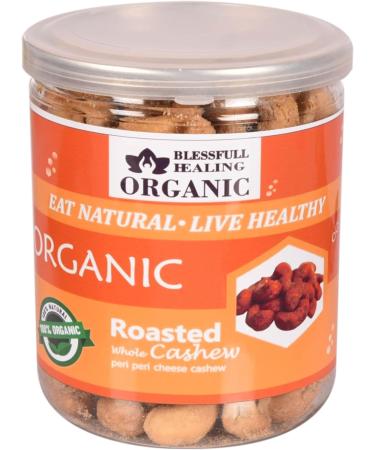 Blessfull Healing Organic Natural Vegan Peri Peri Cheese Roasted Whole Cashew Nuts Crunchy Kaju 250 Gram - Buy Online on SooperMarket.com