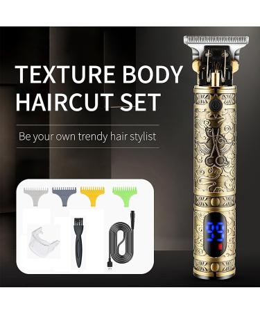 Professional Hair Clippers for Men - T Blade Zero Gapped Trimmer Cordless Rechargeable Edger Kit - Low Noise Pro Li Outline Trimmer for Barbers and Home Use - Buy Online on SooperMarket.com