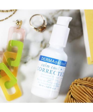DERMAdoctor Calm Cool + Corrected Bakuchiol Retinol Alternative Serum for Sensitive Skin | Anti-Aging Fine Lines Wrinkles Brightening | 1.01 oz - International Shipping Available - Buy Online on SooperMarket.com