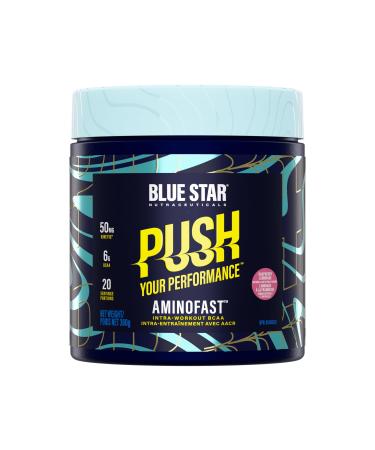 Blue Star Nutraceuticals AMINOFAST - BCAAs with Hydration Support and Electrolytes - Improve Recovery | Fuel Your Performance - 20 Servings (Raspberry Lemonade)