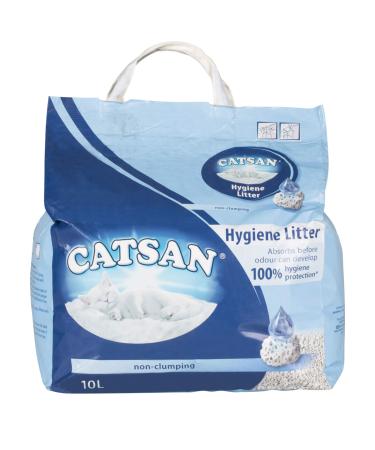 1 x 10 Ltr Bag Hygiene Cat Litter White Hygiene Granules Prevent Odours Pets