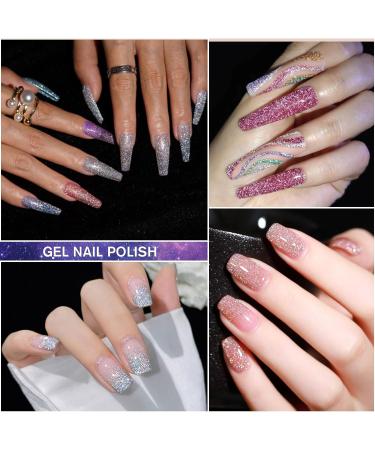 Shining She Reflective Glitter Gel Polish Set - Sparkling Diamond Nail Gel Collection for Salon Quality Manicures at Home - Buy Online on SooperMarket.com