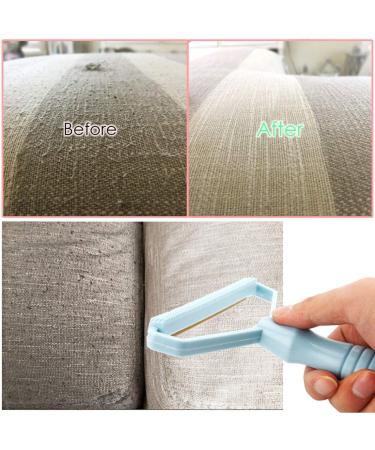Portable Fabric Shaver & Pet Hair Remover - Manual Lint Remover for Carpet, Clothes, Furniture - Blue 1pcs - Buy Online on SooperMarket.com