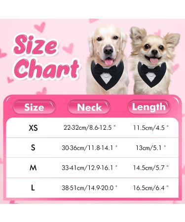 FUAMEY Dog Tuxedo Bandana with Bow Tie | Formal Wedding Attire for Dogs | Adjustable Collar for Small, Medium, Large Pets | Black-L - Buy Online on SooperMarket.com