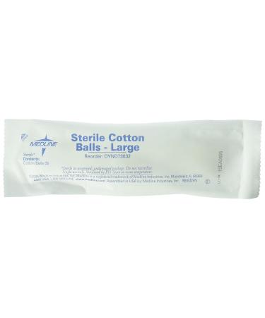 Medline Industries DYND73032 Sterile Cotton Balls - Pack of 125 - Buy Online on SooperMarket.com