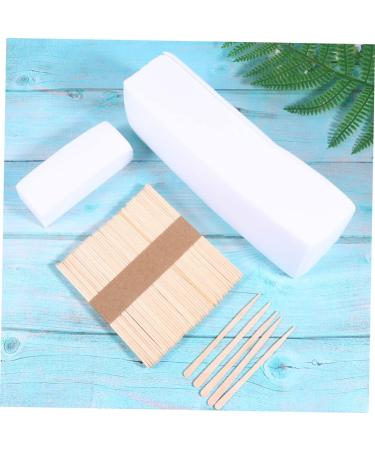 Magiclulu 300ct Hair Removal Set - Multifunctional Wax Paper & Wooden Spatula for Women - Safe & Effective Hair Removal Solutions - Buy Online on SooperMarket.com
