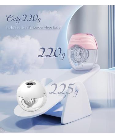 KISSBOBO Electric Breast Pump - Slim & Lightweight with Accessories | Perfect Gift Set for Moms & Couples (Pink) - Buy Online on SooperMarket.com