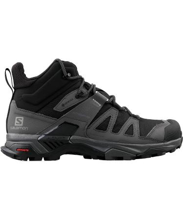 Salomon Men's X Ultra 4 Mid Gore-tex Hiking Boots 12 - Black/Magnet/Pearl Blue | Waterproof Outdoor Shoes - Buy Online on SooperMarket.com