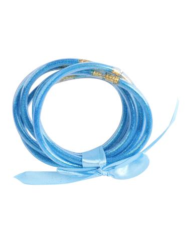 STOBOK 1pc Ribbon Glitter Bracelet Gold Powder Lining Jewelry Christmas Wristband Glitter Jelly Bangle Bangles Bracelets for Man Creative Bracelet Women's Resin Yiwu Glitter Powder Purple As Shown 7.5x7.5cm