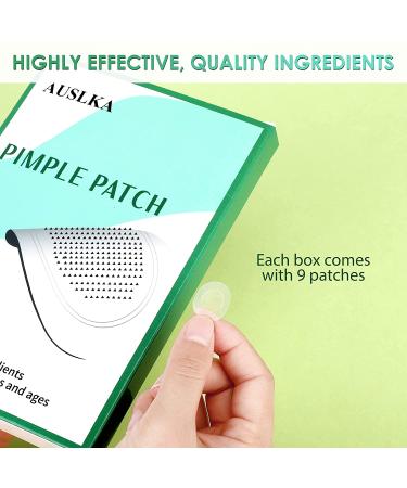 AUSLKA Pimple Patch (9 Patches) - Hydrocolloid Zit Patches for Face - Blemish & Acne Treatment Stickers - Buy Online on SooperMarket.com