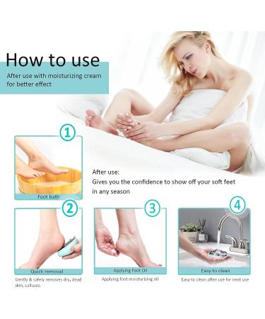 Glass Foot File Callus Remover for Dead Skin Removal - Pedicure Tool for Soft, Smooth Feet - Foot Scrubber and Heel Scraper - Ideal for Men and Women - Buy Online on SooperMarket.com
