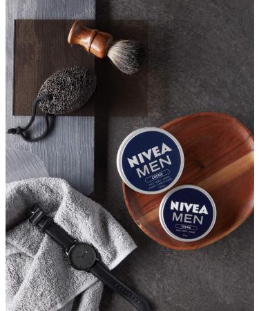 Nivea Men Nourishing Skin Cream (4 Pack) - Intensive Moisture for Body Face & Hands with Vitamin E - Lightweight Formula (75 ml) - Buy Online on SooperMarket.com