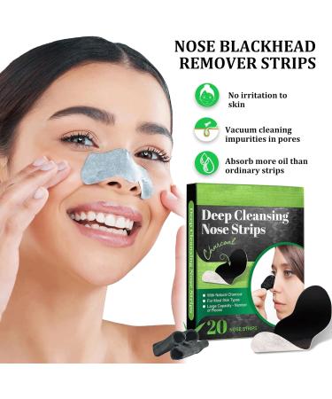 Nose Strips 20 Pcs for Blackheads - Deep Cleansing Pore Strips for Men & Women - Blackhead Remover - Buy Online on SooperMarket.com