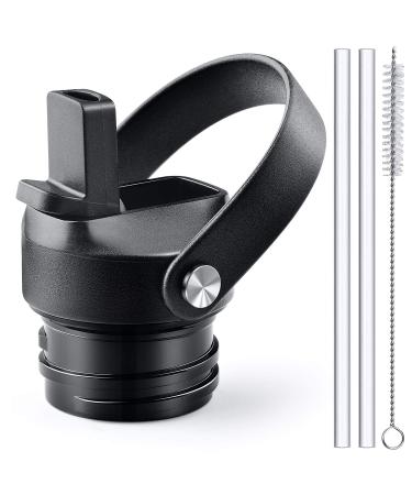 ShunDee Straw Lid for Hydro Flask Standard Mouth Bottle & Simple Modern Ascent with Straws and Brushes,Sports Straw Cap Flip Top Lid (Patented) 1 Pack