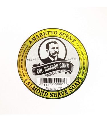 Col. Conk Almond Glycerine Shave Soap 2.25 oz - Smooth and Nourishing Shave Soap - Buy Online on SooperMarket.com