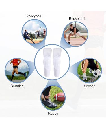 Vocoste Knee Brace for Men & Women - 2 Pack Knee Support for Meniscus Tear Arthritis & Joint Pain | Ideal for Running & Sports | White L - Buy Online on SooperMarket.com