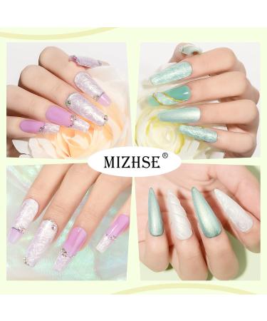 MIZHSE Pearl Top Coat Gel Nail Polish - Mermaid Glitter 2-in-1 Soak Off UV LED Gel for DIY & Salon Use (10ml - Buy Online on SooperMarket.com