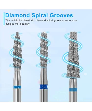 Anrui Nail Miller Attachments - 3 Diamond Hard Metal Bits 3/32 | Nail Preparation & Dead Skin Removal Tools - Buy Online on SooperMarket.com