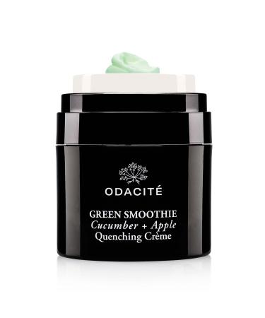 ODACITE Hydrating Face Moisturizer - Green Smoothie Quenching Creme Face Cream - Moisture Locking Face Cream is Lightweight & Non-Greasy - Cucumber & Apple for Visibly Plump Soothed & Hydrated Skin Cucumber + Apple