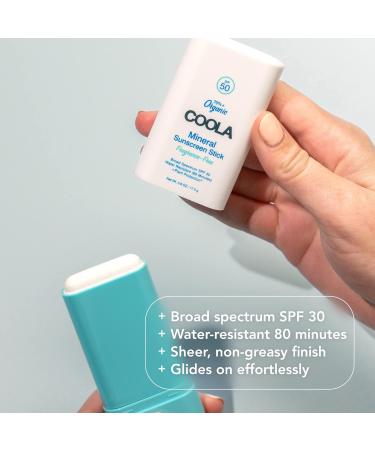 COOLA Organic Mineral Sunscreen SPF 50 Stick | Vegan Gluten-Free Dermatologist Tested Daily Sunblock - Buy Online on SooperMarket.com